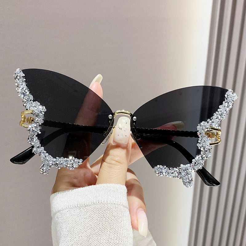 Luxury Diamond Butterfly Sunglasses - Vintress Fashion