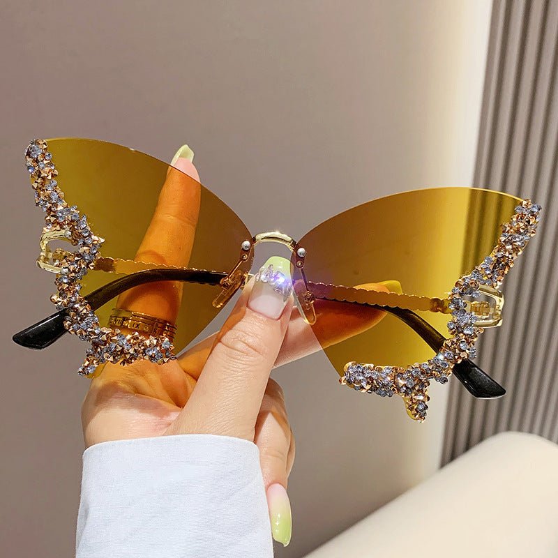 Luxury Diamond Butterfly Sunglasses - Vintress Fashion