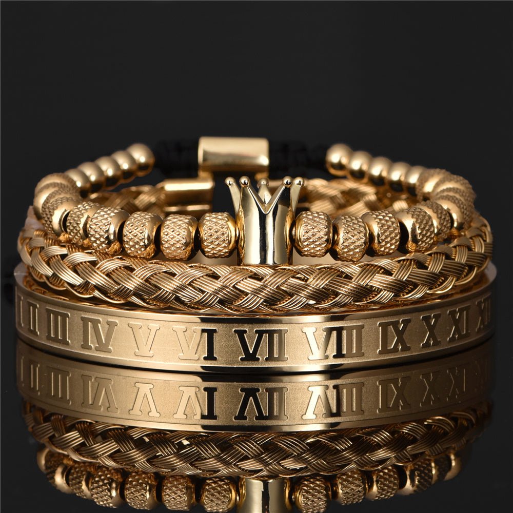Luxury Roman Royal Crown Charm Bracelet - Vintress Fashion
