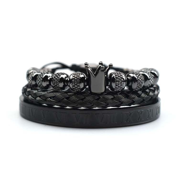 Luxury Roman Royal Crown Charm Bracelet  - Vintress Fashion