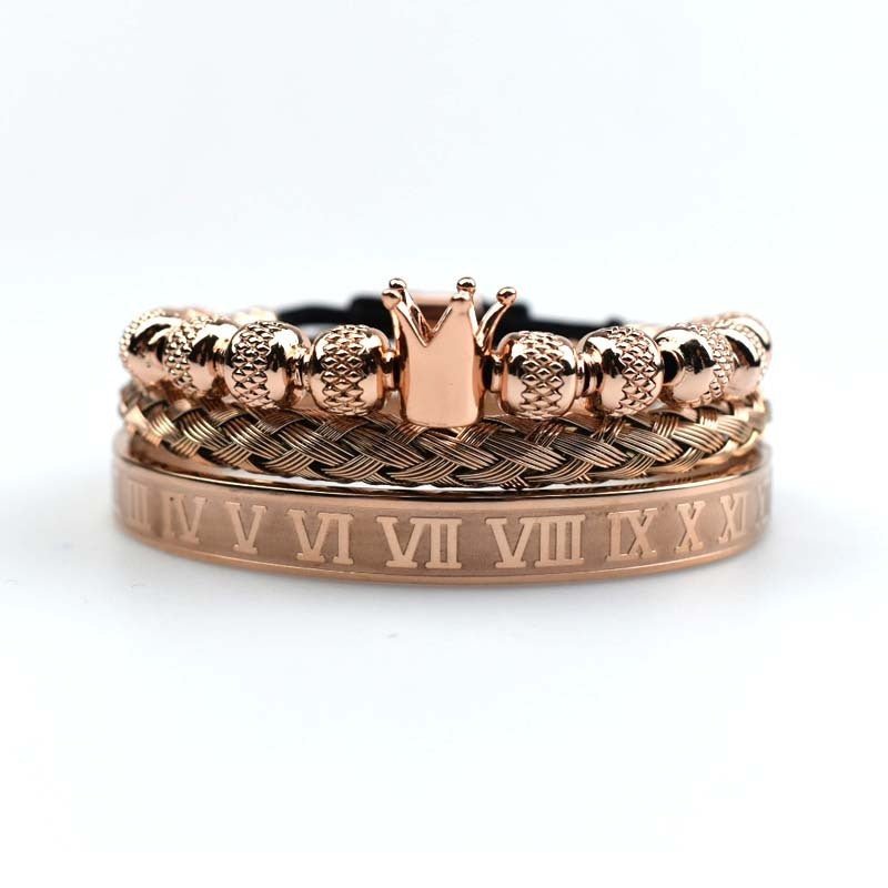 Luxury Roman Royal Crown Charm Bracelet - Vintress Fashion