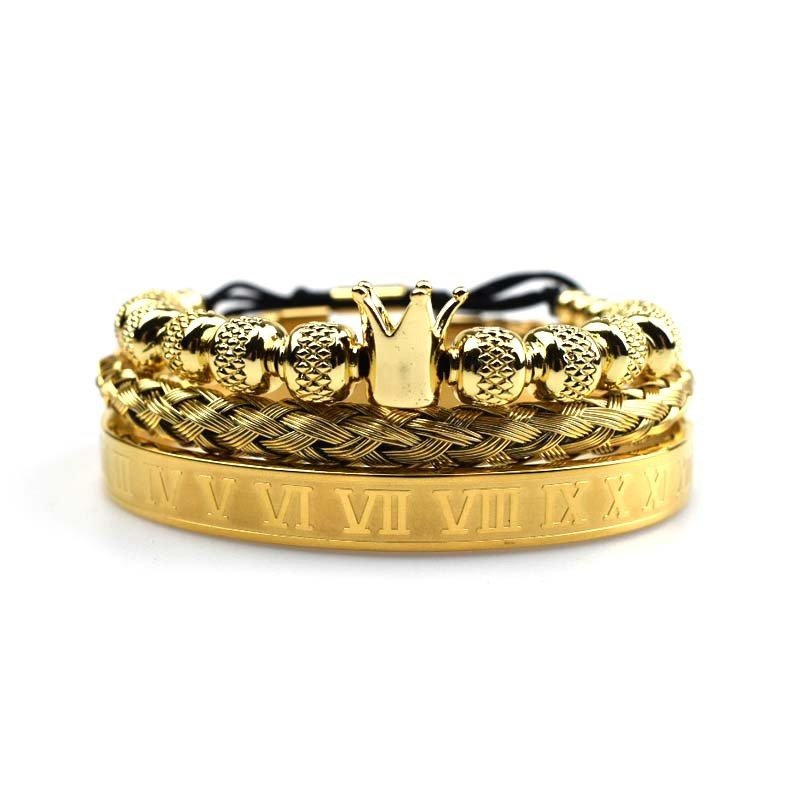Luxury Roman Royal Crown Charm Bracelet  - Vintress Fashion