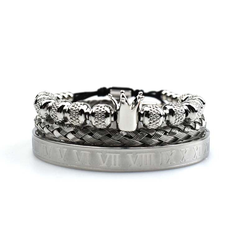 Luxury Roman Royal Crown Charm Bracelet  - Vintress Fashion
