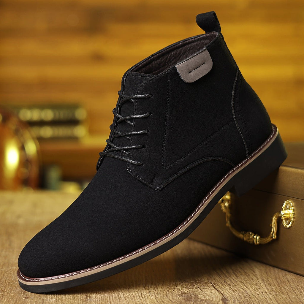 Martin Boots Men's British Style High-top Leather Shoes - Vintress Fashion