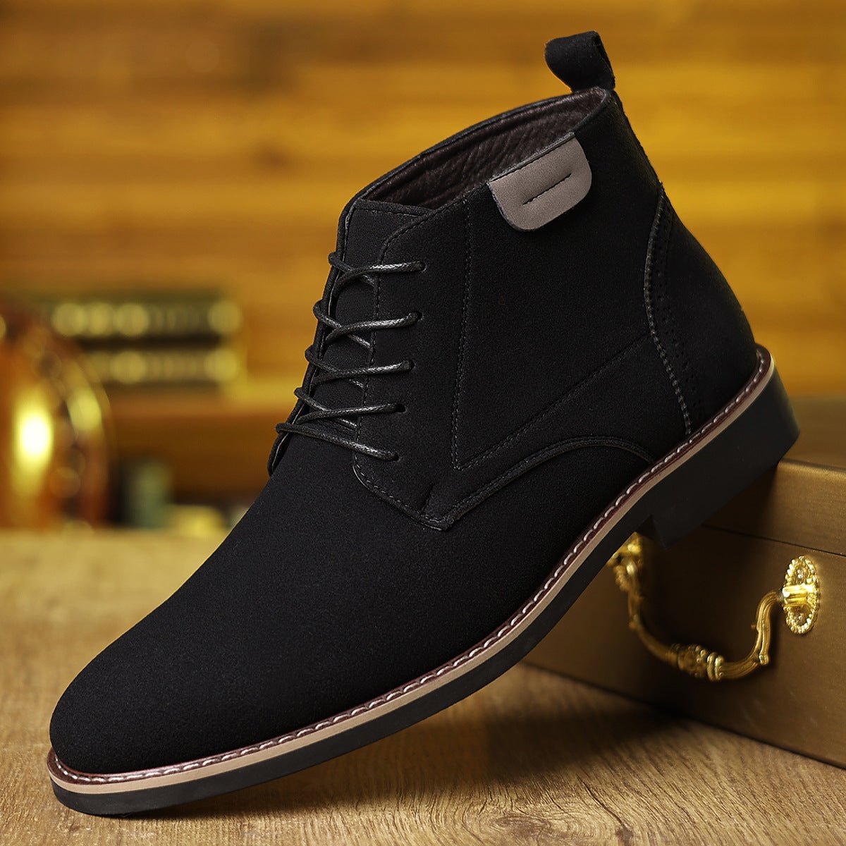 Martin Boots Men's British Style High-top Leather Shoes - Vintress Fashion
