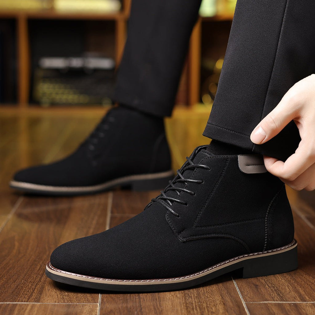 Martin Boots Men's British Style High-top Leather Shoes - Vintress Fashion
