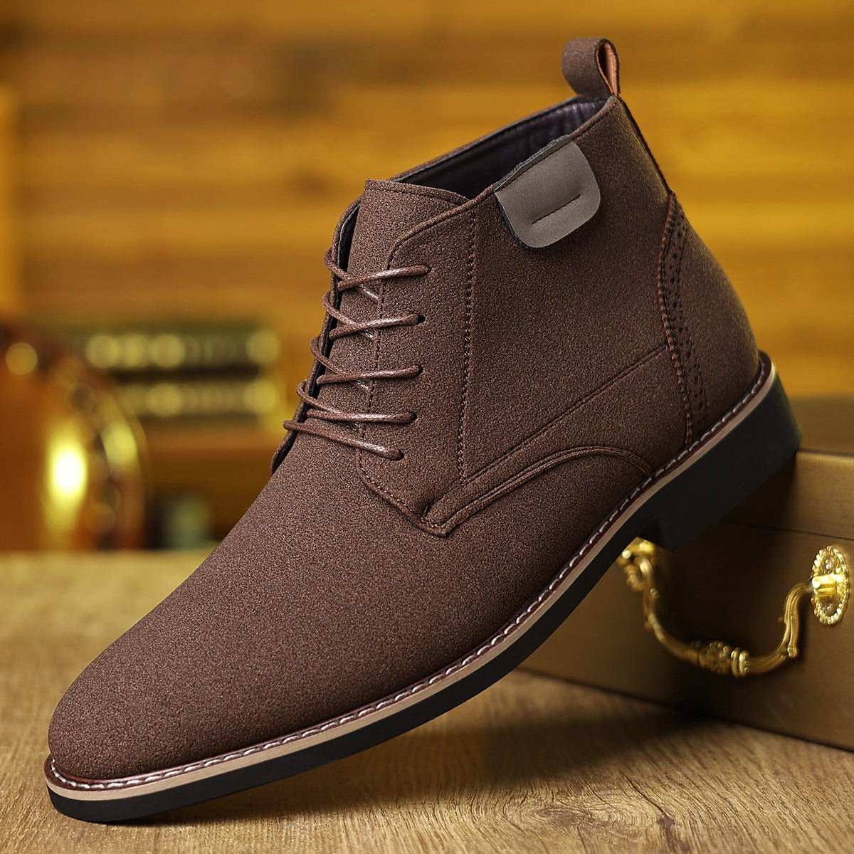 Martin Boots Men's British Style High-top Leather Shoes - Vintress Fashion