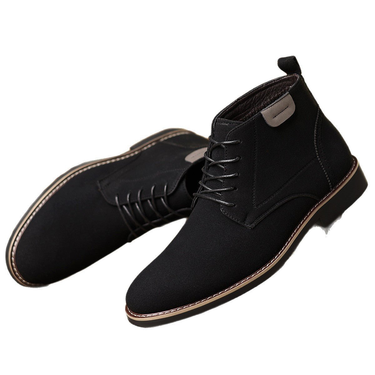 Martin Boots Men's British Style High-top Leather Shoes - Vintress Fashion