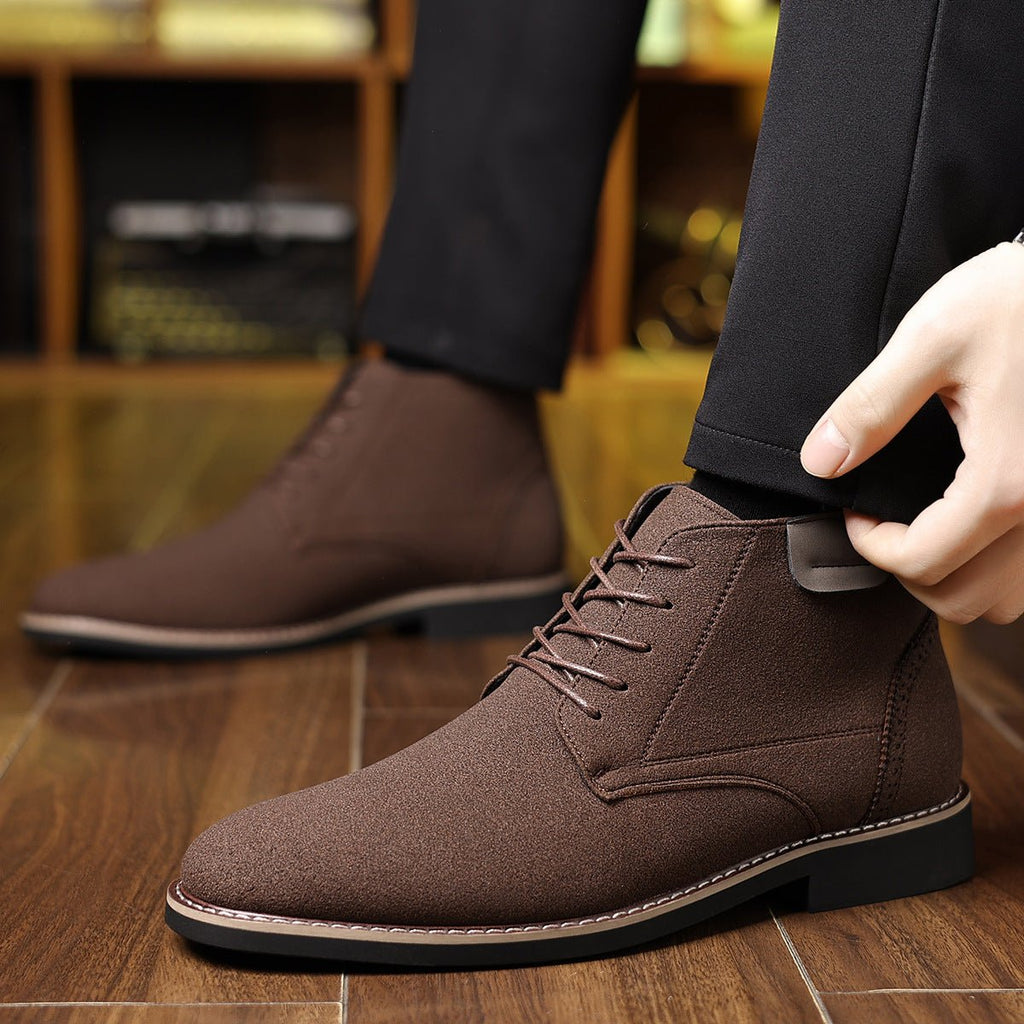 Martin Boots Men's British Style High-top Leather Shoes - Vintress Fashion