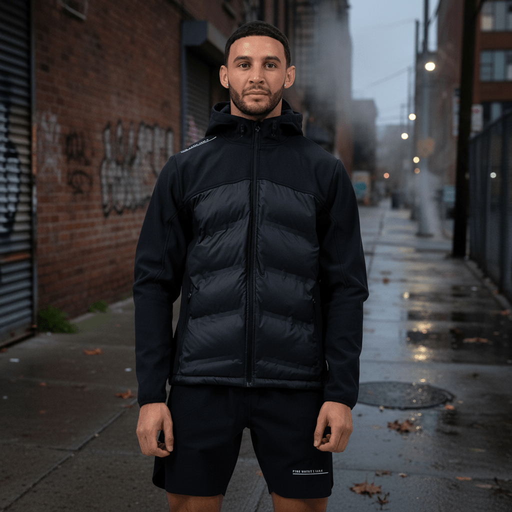 Men's Black Satellite Jacket - Vintress Fashion