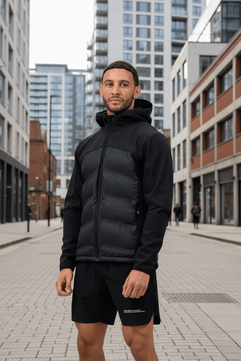 Men's Black Satellite Jacket - Vintress Fashion