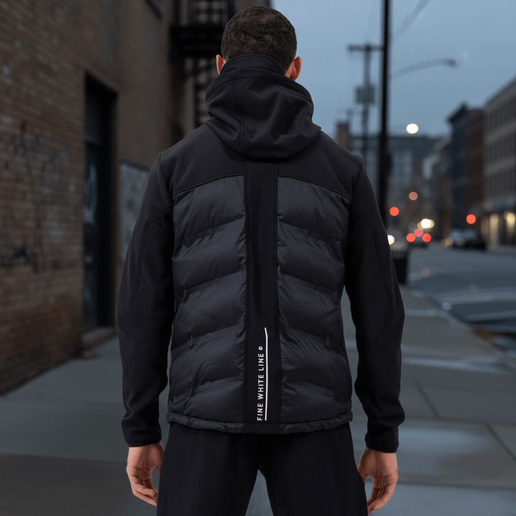 Men's Black Satellite Jacket - Vintress Fashion