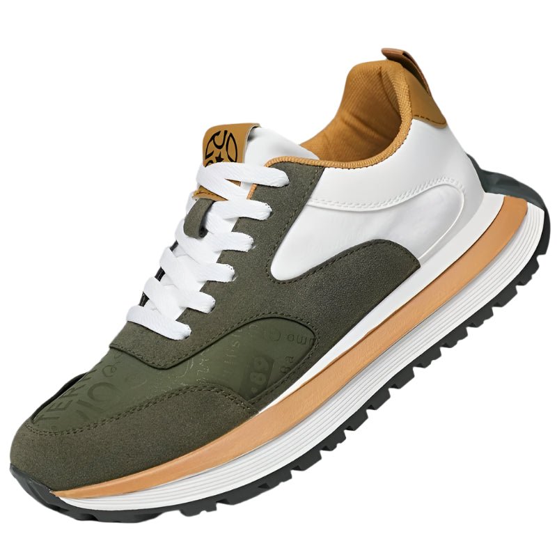 Men's Casual Sneakers - Comfortable, Non-Slip, Lace-Up Shoes with Embossed "TEAM" Design - Vintress Fashion