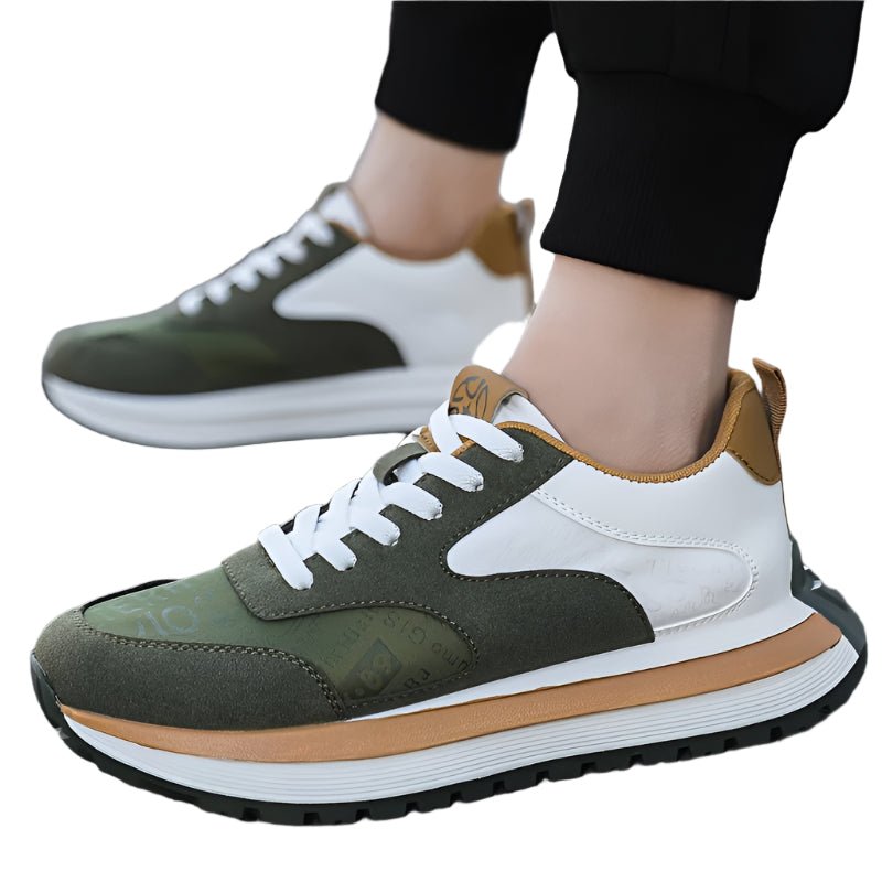 Men's Casual Sneakers - Comfortable, Non-Slip, Lace-Up Shoes with Embossed "TEAM" Design - Vintress Fashion