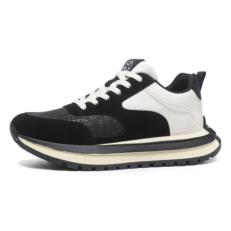 Men's Casual Sneakers - Comfortable, Non-Slip, Lace-Up Shoes with Embossed "TEAM" Design - Vintress Fashion