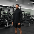 Men's Comet Black 1/4 Zip Jacket - Vintress Fashion