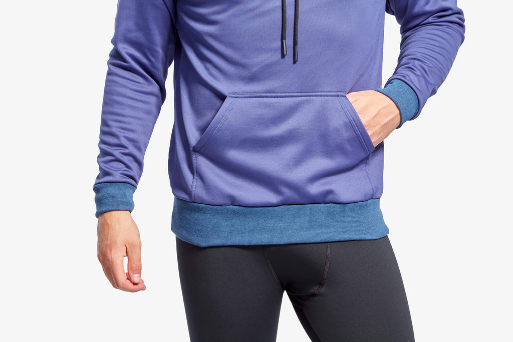 Men's Infrared Hoodie - Grey & Blue - Vintress Fashion