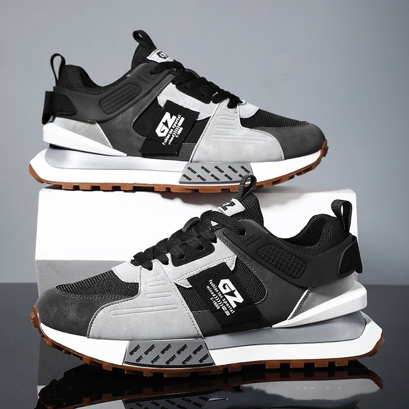 Men's Outdoor Running Sneaker Leisure Platform Mesh Surface Breathable Shoes - Vintress Fashion