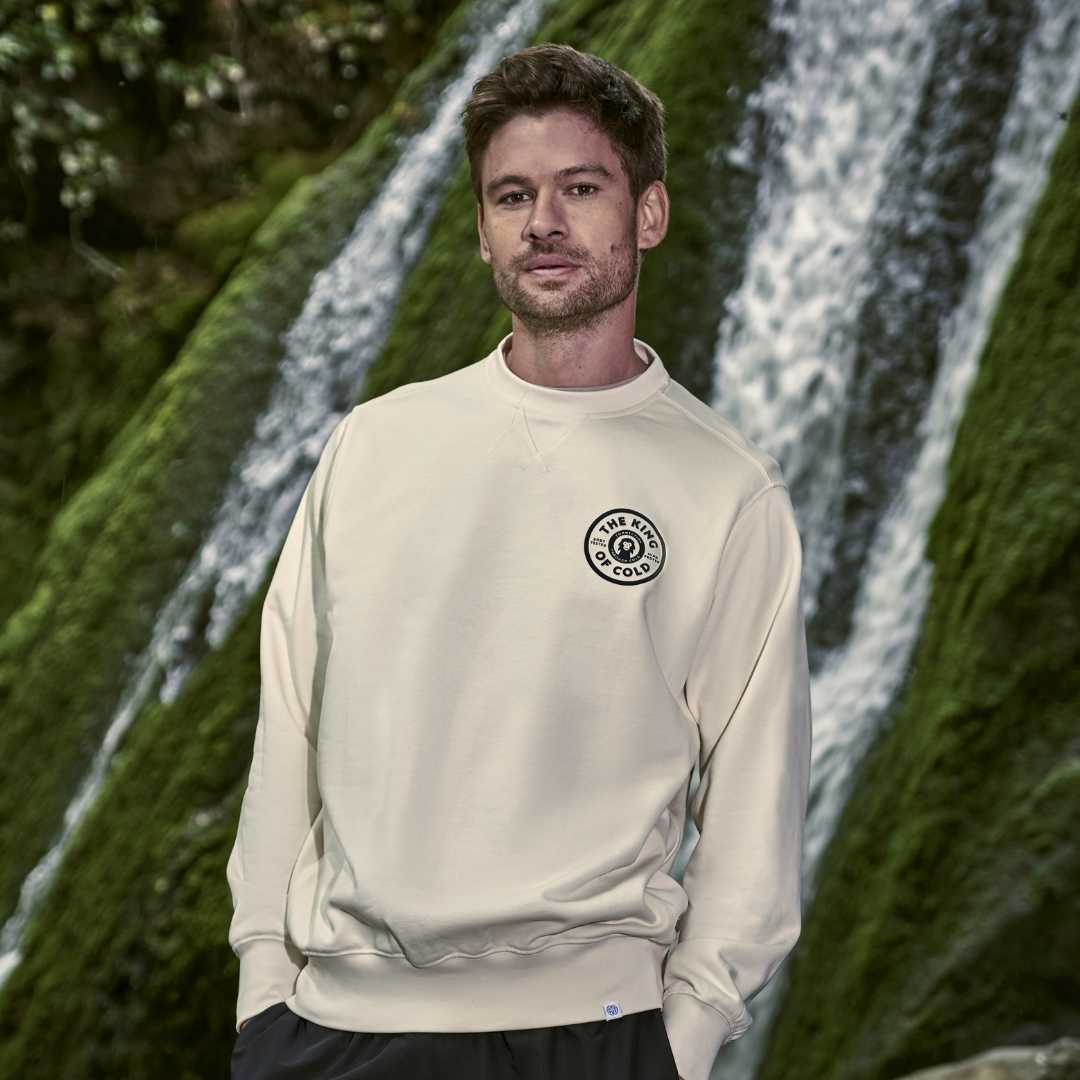 Men's The King of Cold Off White Sweatshirt - Vintress Fashion