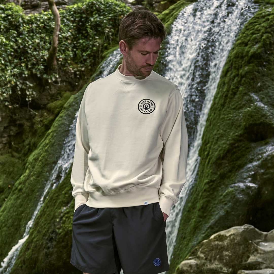 Men's The King of Cold Off White Sweatshirt - Vintress Fashion