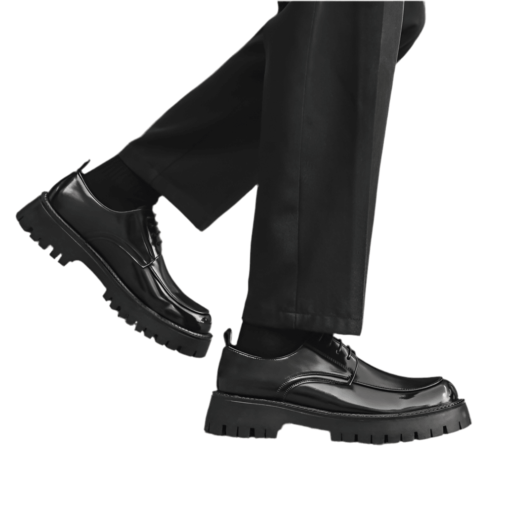 Men's Thick-soled Height-increasing Casual Leather Shoes - Vintress Fashion