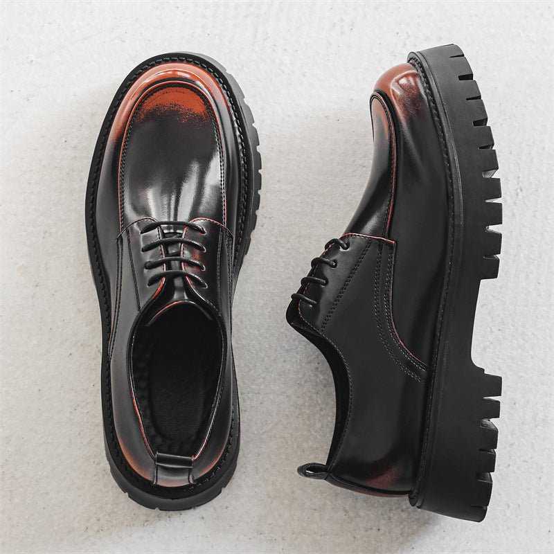 Men's Thick-soled Height-increasing Casual Leather Shoes - Vintress Fashion