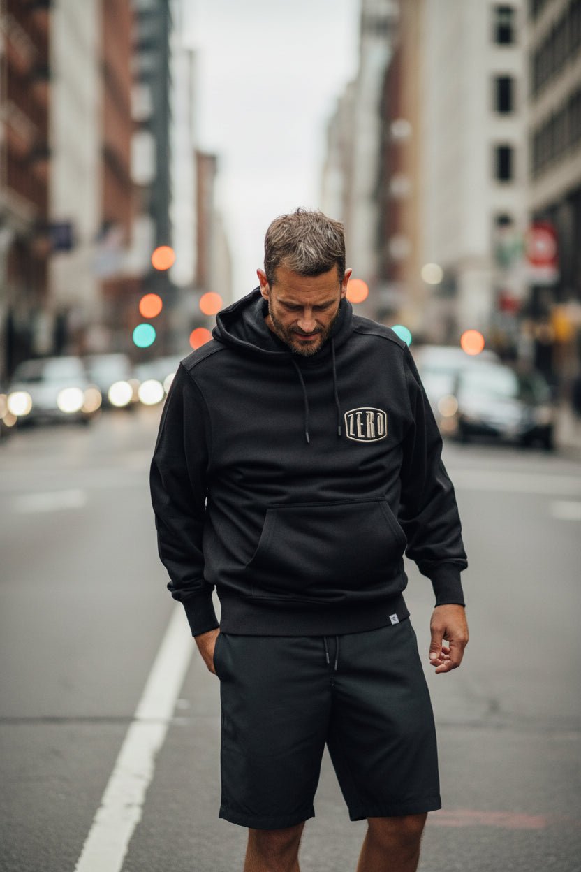 Men's Zero Black Hoodie - Vintress Fashion