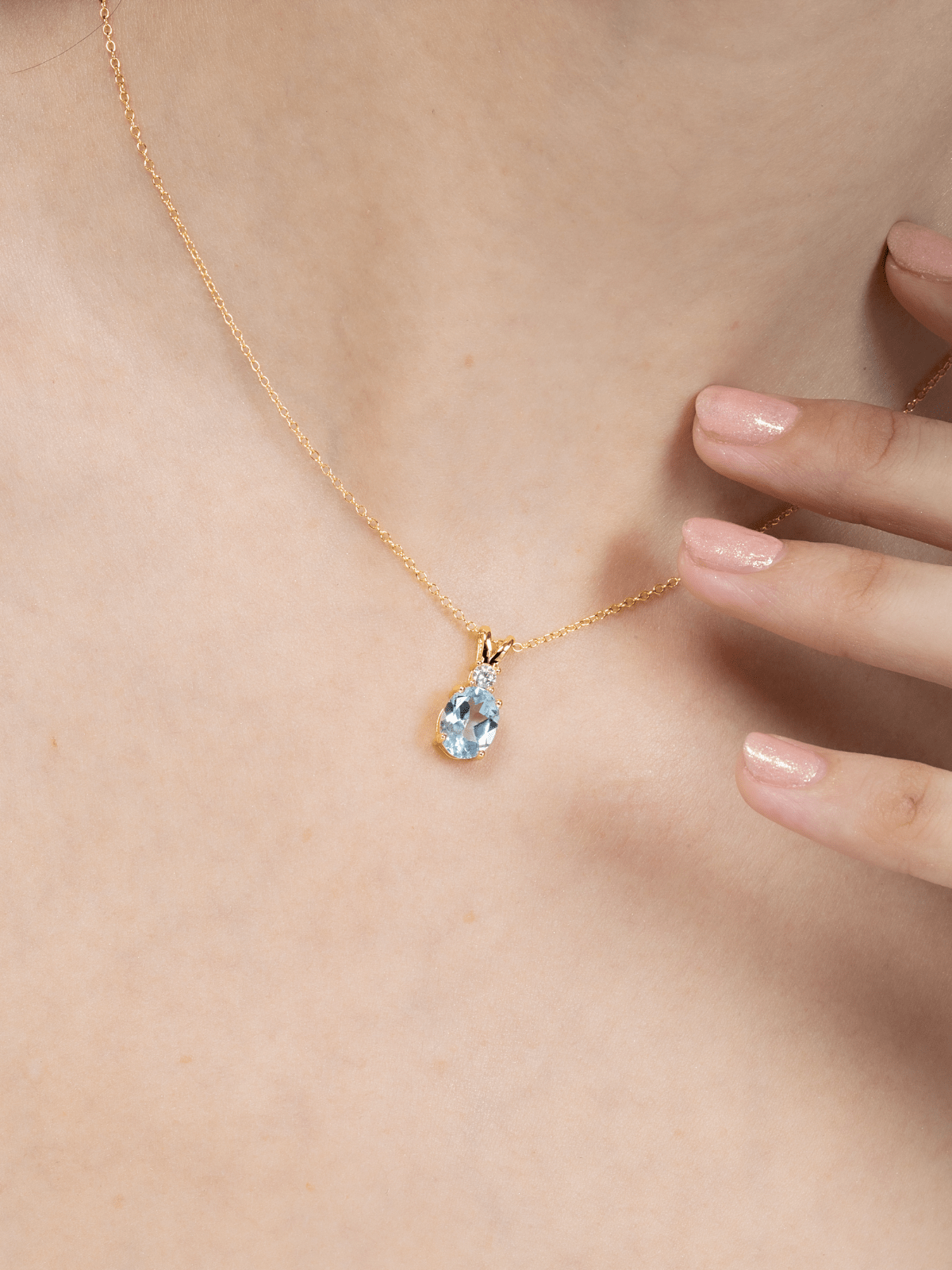 Mini Set 1 - Blue Topaz Jewellery Set in 18k Gold Vermeil - Vintress Fashion