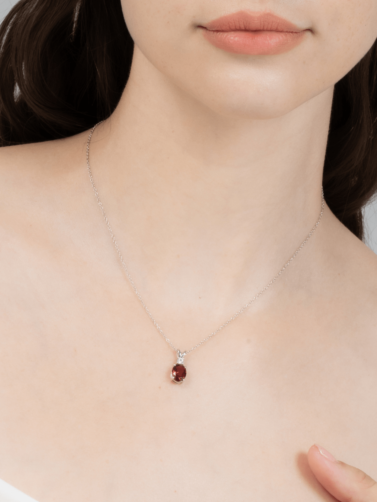 Mini Set 1 - Garnet Jewellery Set in Sterling Silver - Vintress Fashion