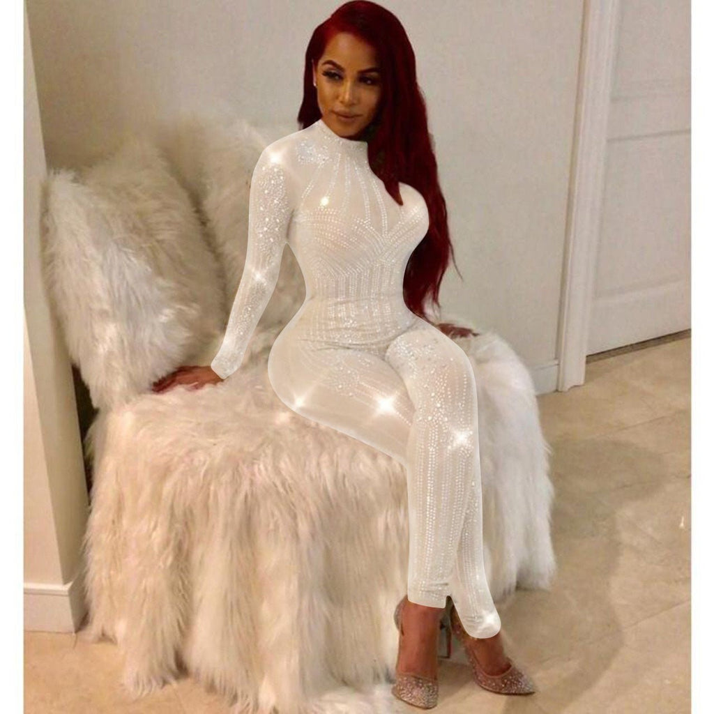 New Hot Drill Mesh Women's Jumpsuit - Vintress Fashion