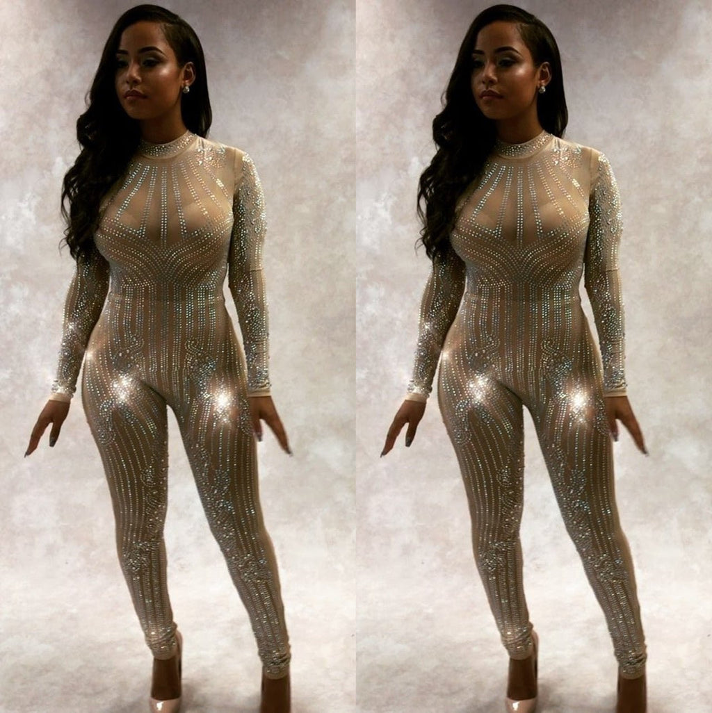 New Hot Drill Mesh Women's Jumpsuit - Vintress Fashion