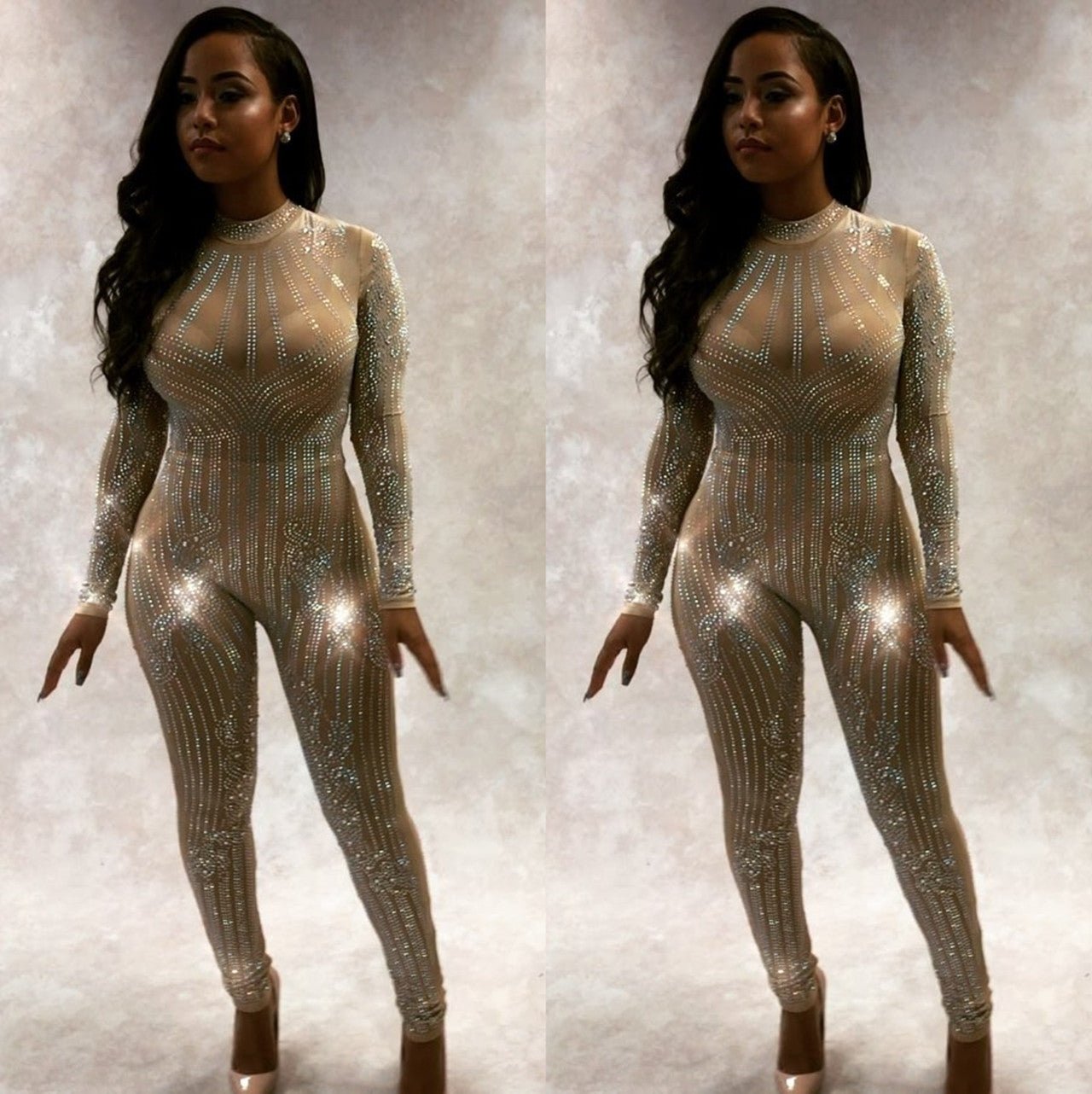 New Hot Drill Mesh Women's Jumpsuit - Vintress Fashion