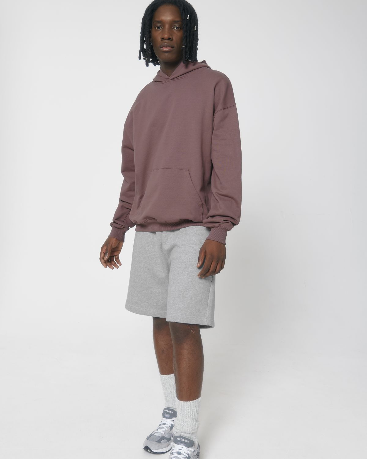 Organic Boxy Heavy Hooded Sweatshirt: Unisex - Vintress Fashion