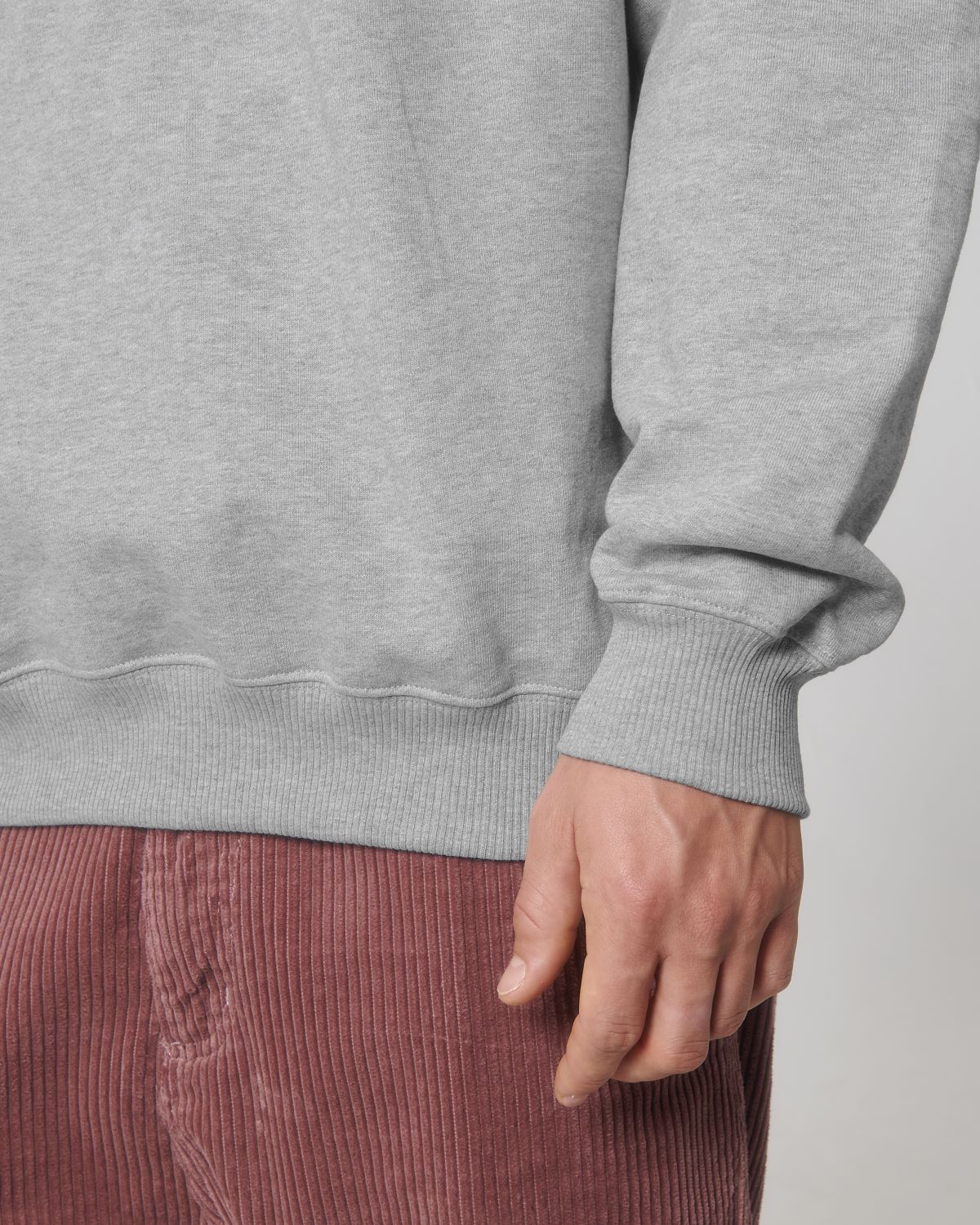 Organic Boxy Quarter Zip Sweatshirt: Unisex - Vintress Fashion