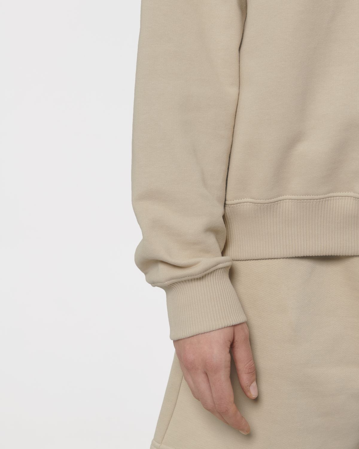 Organic Boxy Quarter Zip Sweatshirt: Unisex - Vintress Fashion