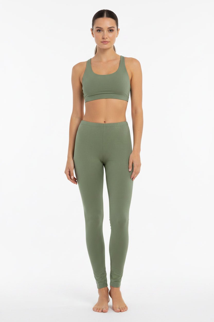 Organic Cotton Stretch Leggings: Womens - Vintress Fashion