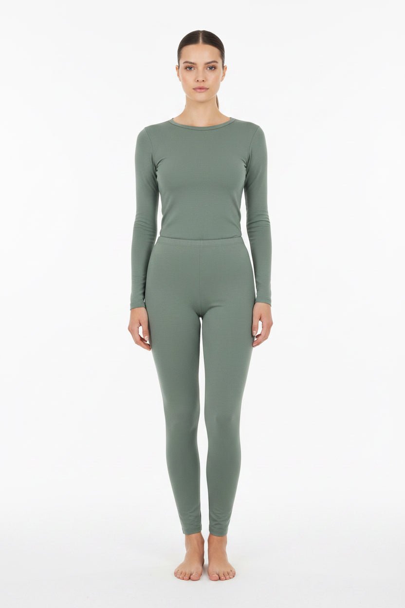 Organic Cotton Stretch Leggings: Womens - Vintress Fashion