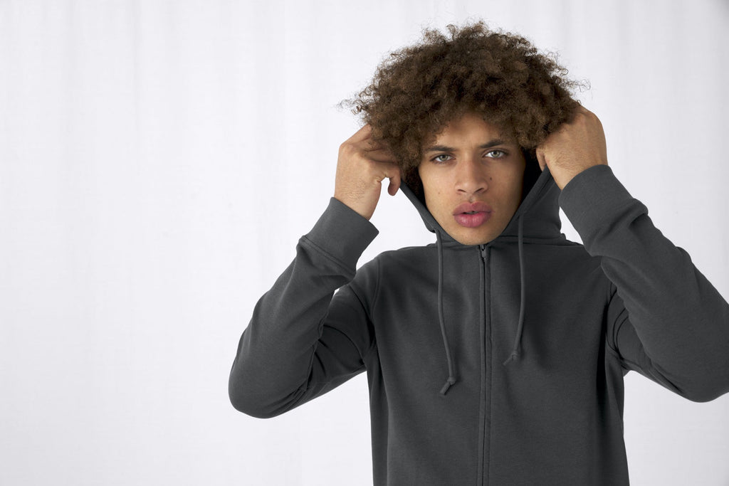 Organic Essential Zipped Hoodie: Mens - Vintress Fashion