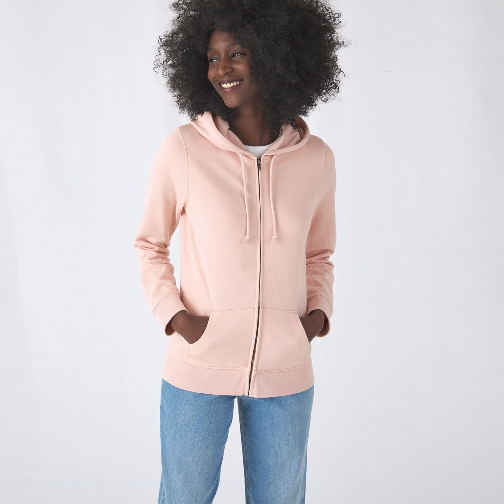 Organic Essential Zipped Hoodie: Womens - Vintress Fashion