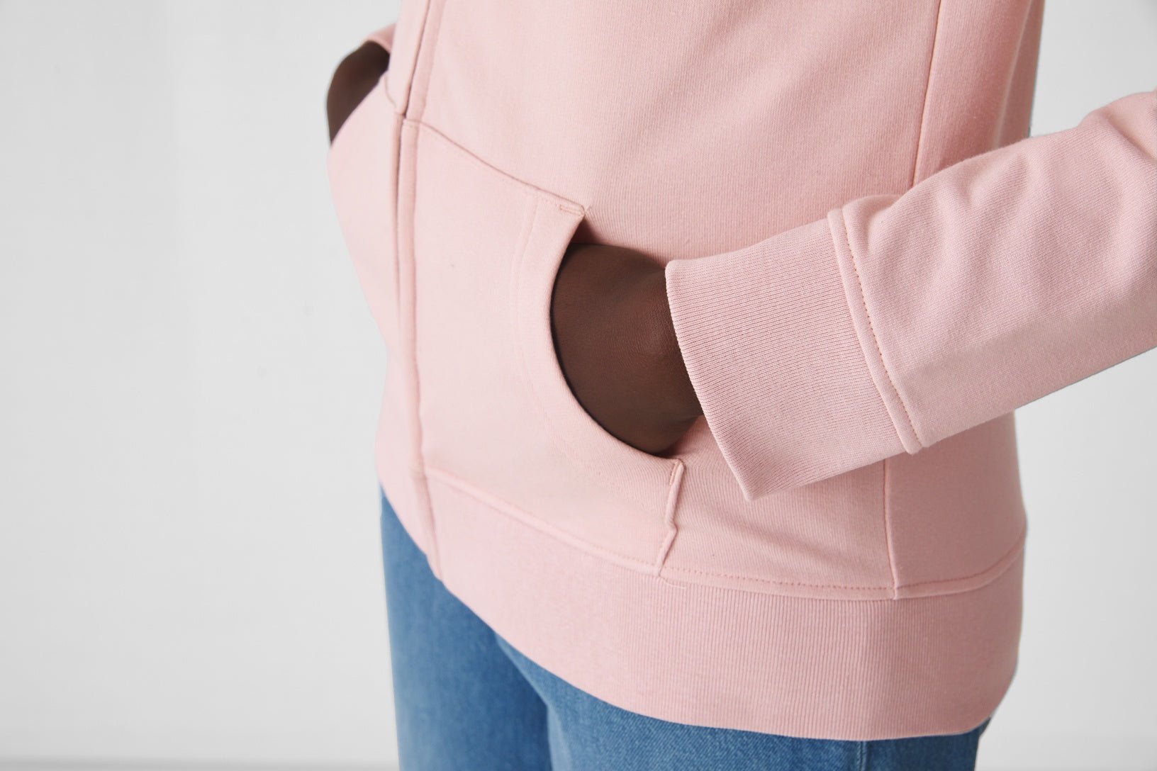 Organic Essential Zipped Hoodie: Womens - Vintress Fashion