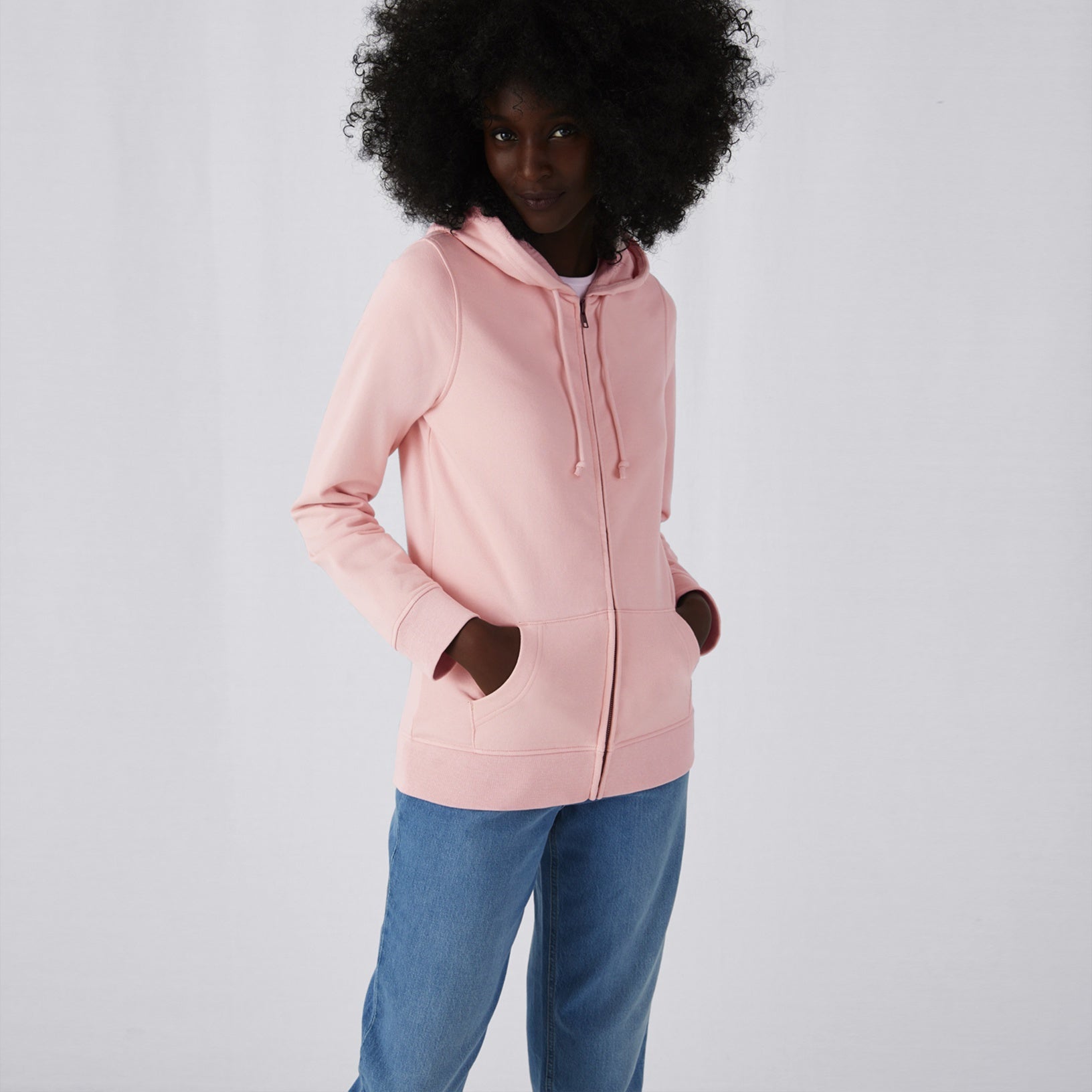 Organic Essential Zipped Hoodie: Womens - Vintress Fashion