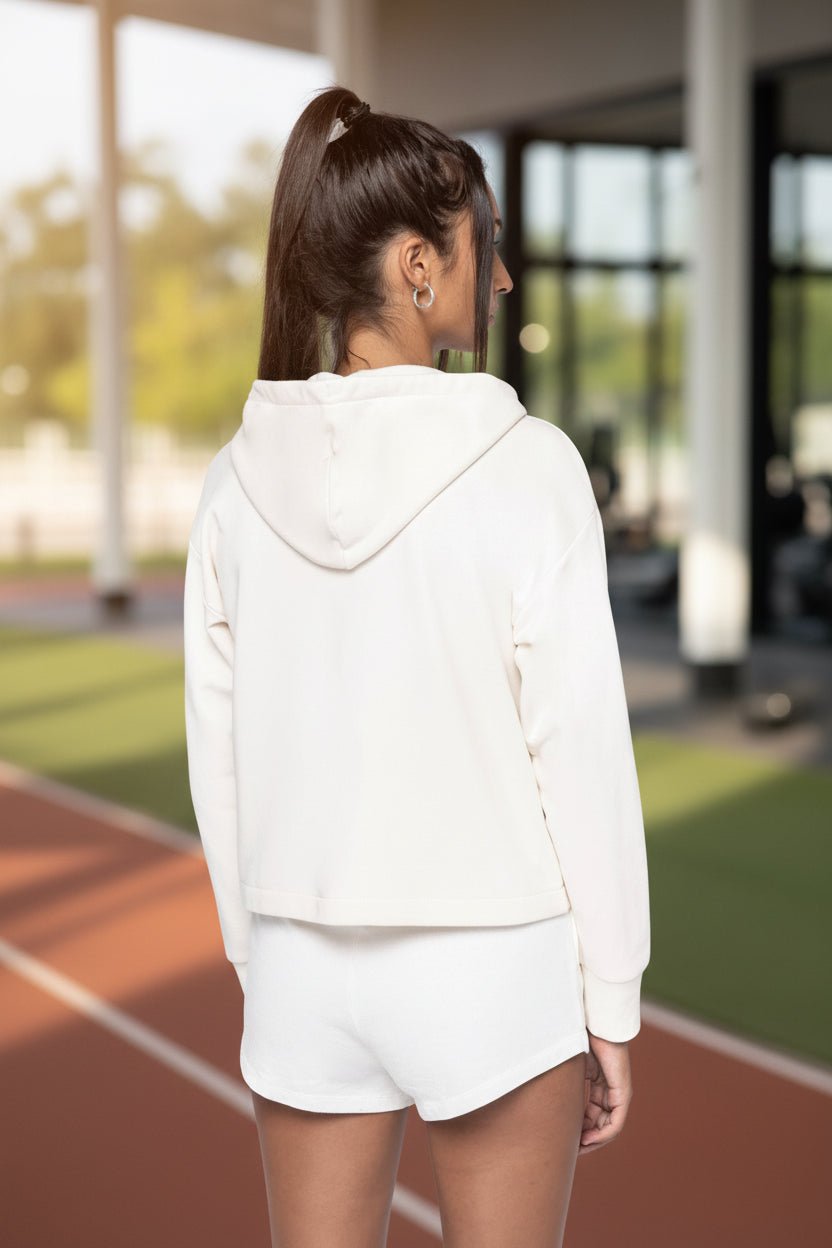 Organic Full Zip Hooded Sweatshirt: Womens - Vintress Fashion