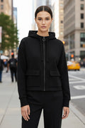 Organic Full Zip Hooded Sweatshirt: Womens - Vintress Fashion