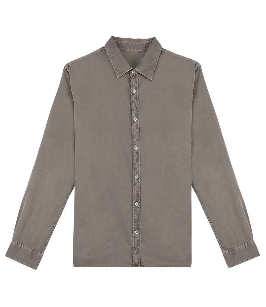 Organic Washed Long Sleeve Shirt - Vintress Fashion
