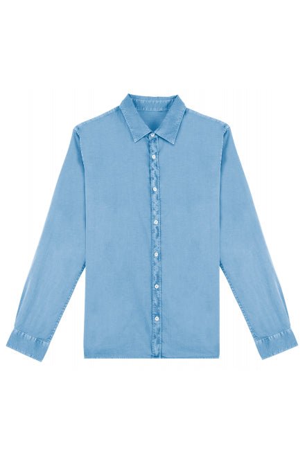 Organic Washed Long Sleeve Shirt - Vintress Fashion