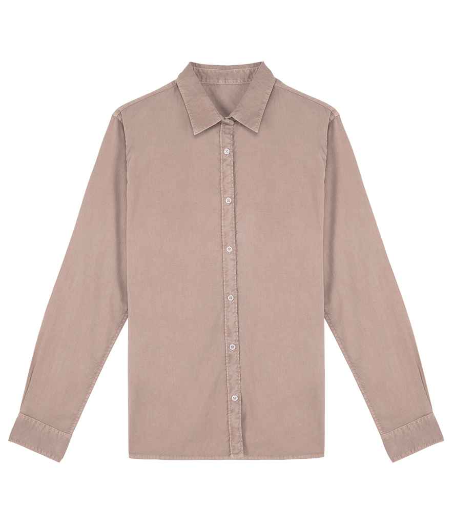 Organic Washed Long Sleeve Shirt - Vintress Fashion