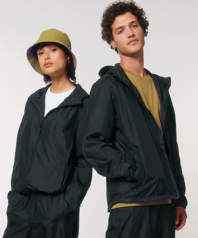 Recycled Polyester Lightweight Waterproof Jacket - Vintress Fashion