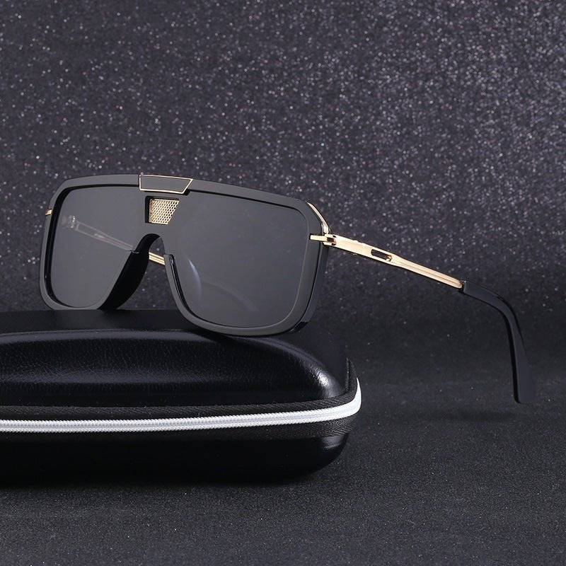 Retro Square Sun Men's European And American Large Frame Sunglasses Women - Vintress Fashion