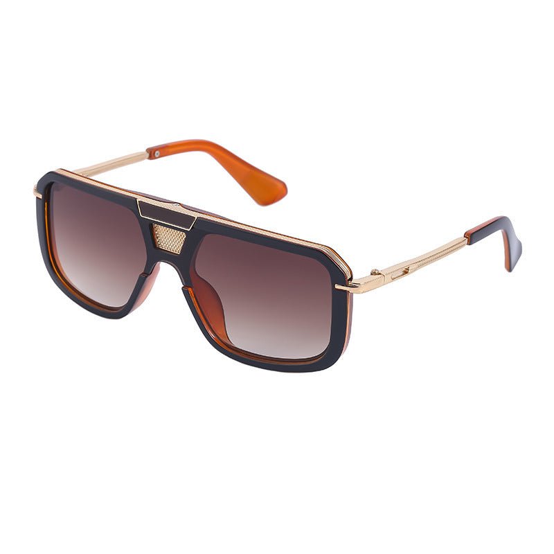 Retro Square Sun Men's European And American Large Frame Sunglasses Women - Vintress Fashion