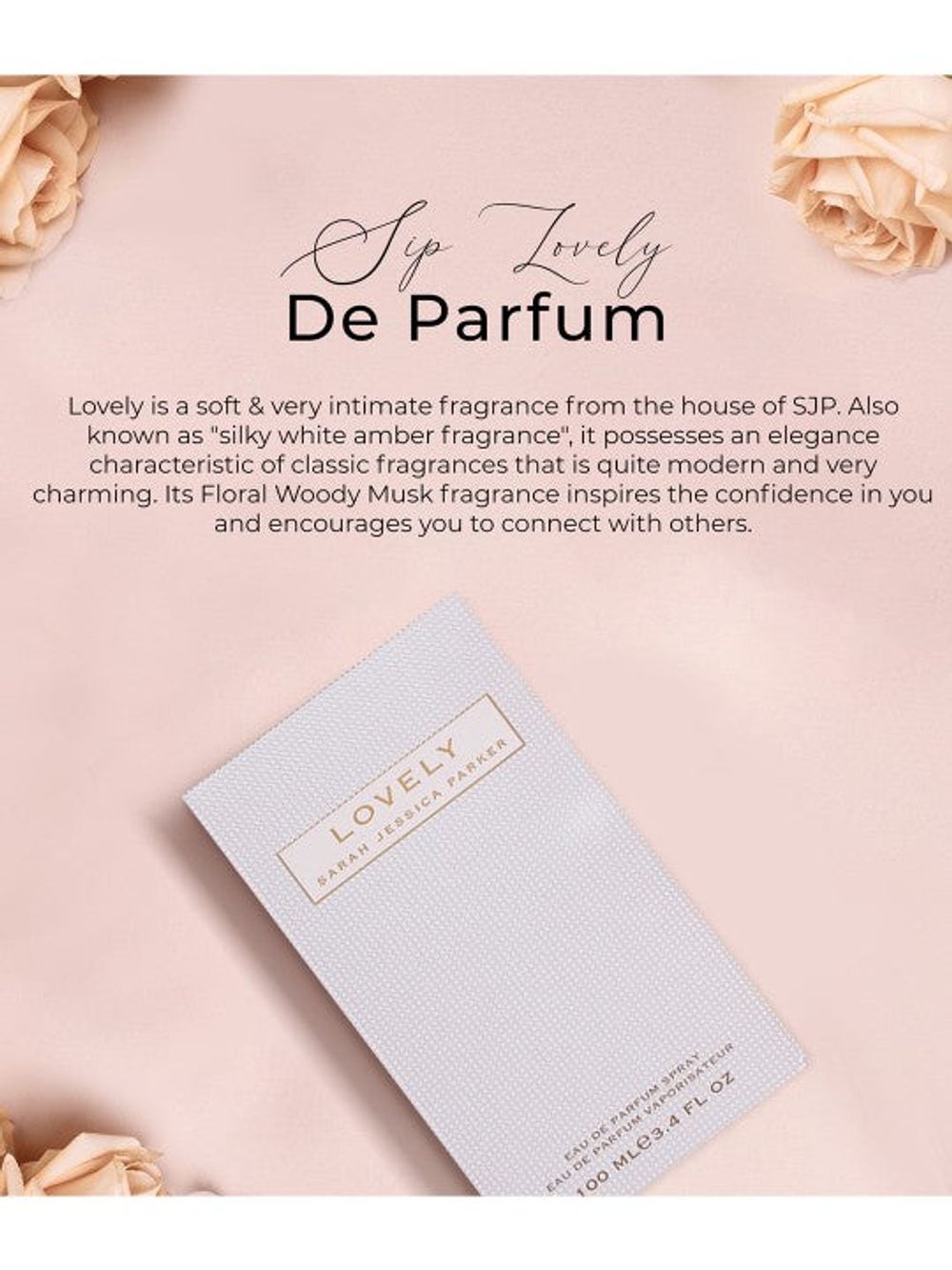 Sarah Jessica Parker Lovely Eau De Parfum Spray 100ml - Vintress Fashion